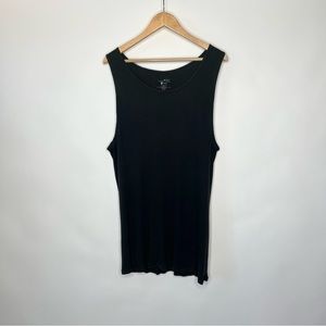MICHAEL MORGAN TANK TOP RIBBED XXL(50/52) 100% COTTON BLACK NEUTRAL